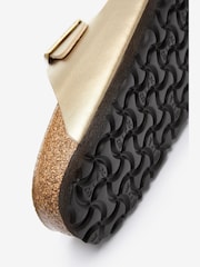 Birkenstock Gold Metallic Arizona Birko Flor Sandals - Image 5 of 6