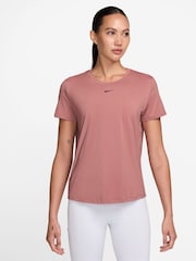 Nike Pink One Classic Dri-FIT Short Sleeve Top - Image 1 of 4