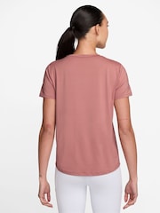 Nike Pink One Classic Dri-FIT Short Sleeve Top - Image 2 of 4