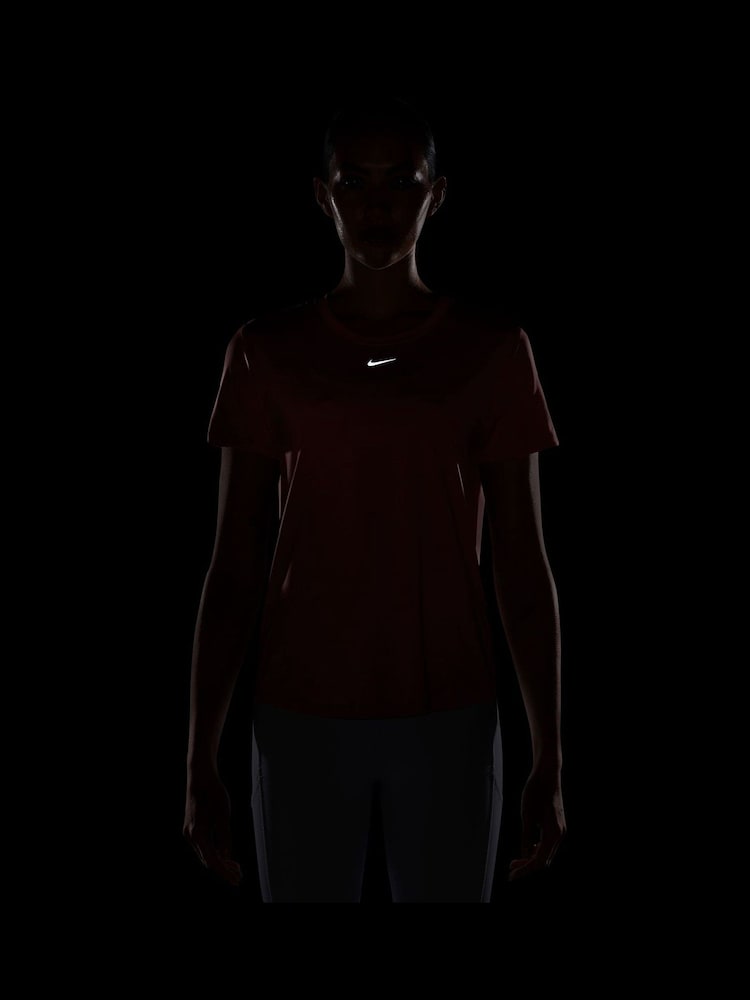 Nike Pink One Classic Dri-FIT Short Sleeve Top - Image 4 of 4