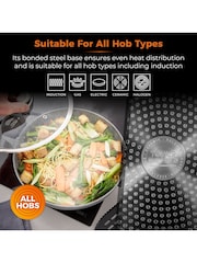 Tower Grey Cerastone Forged Wok - Image 6 of 6