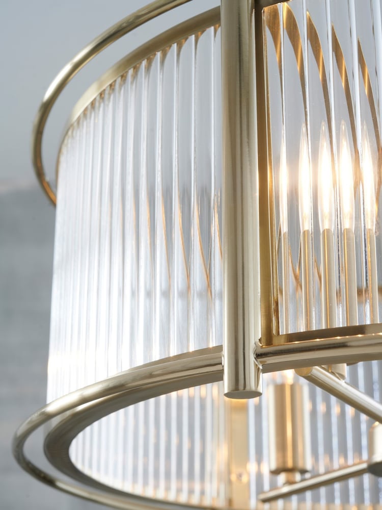Brass Hertford 3 Light Chandelier Light - Image 8 of 8