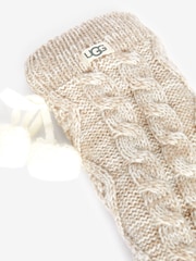 UGG Cream Pom Pom Fleece Lined Socks - Image 3 of 4