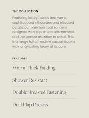 Neutral Longline Shower Resistant Padded Hooded Coat - Image 3 of 9