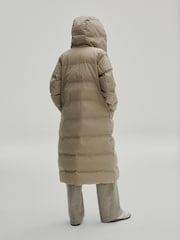 Neutral Longline Shower Resistant Padded Hooded Coat - Image 4 of 9