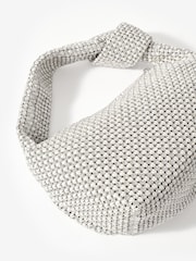 Mint Velvet Silver Kay Diamante Clutch Bag - Image 5 of 5