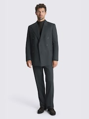 MOSS Grey Relaxed Fit Flannel Suit Jacket - Image 2 of 4