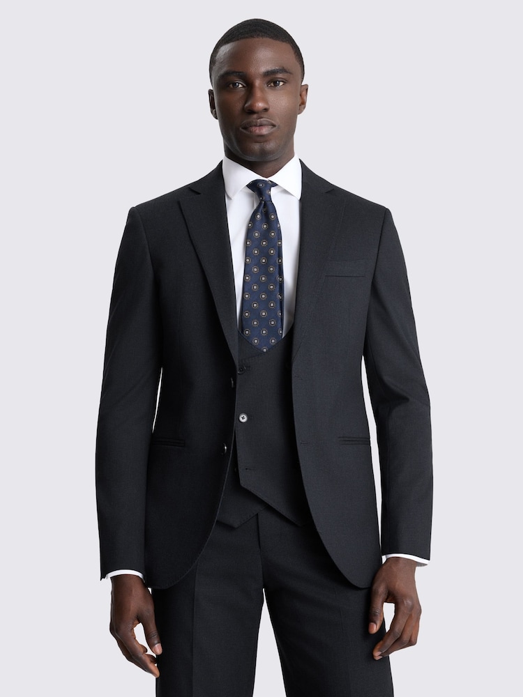 MOSS Tailored Fit kucēna zobu uzvalka jaka - Attēls 1 no 7