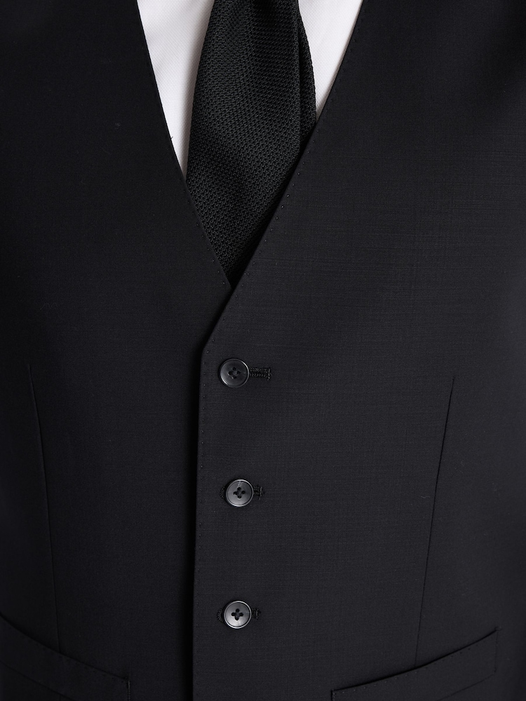 MOSS Tailored Fit Wool Blend Performance Waistcoat - תמונה 3 מתוך 3