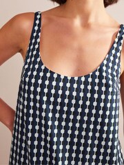 Boden Blue Scoop Neck Shift Dress - Image 5 of 6