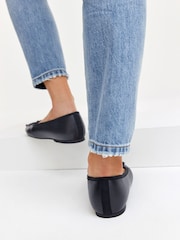 marine - Ballerines Forever Comfort® en cuir à bout carré - Image 3 of 7