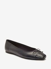 marine - Ballerines Forever Comfort® en cuir à bout carré - Image 5 of 7