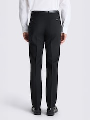 MOSS Black Tailored Fit Wool Blend Performance Suit Trousers - Image 2 of 3