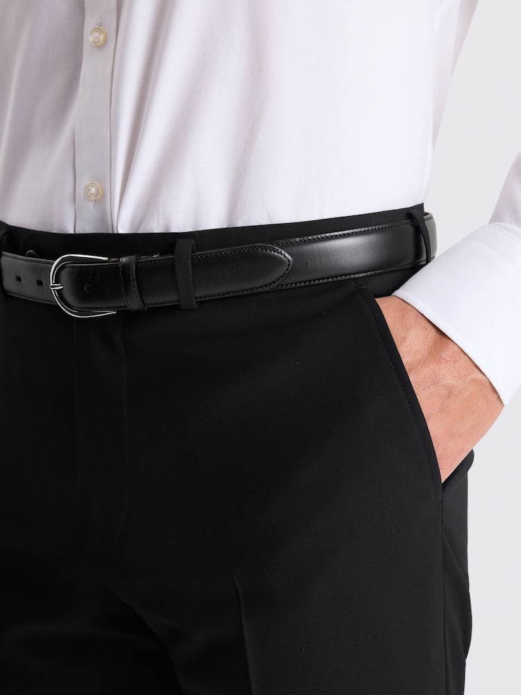 MOSS Black Tailored Fit Wool Blend Performance Suit Trousers - Image 3 of 3 MOSS Black Tailored Fit Wool Blend Performance Suit Trousers - Image 3 of 3