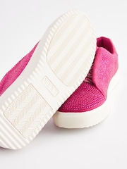 Pink Forever Comfort® Bling Chunky Lace-Up Trainers - Image 3 of 5