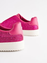 Pink Forever Comfort® Bling Chunky Lace-Up Trainers - Image 5 of 5
