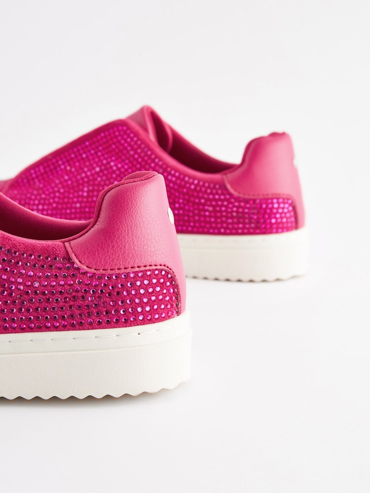 Pink Forever Comfort® Bling Chunky Lace-Up Trainers - Image 5 of 5