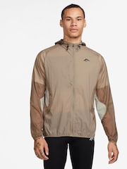 Braun - Nike Trail Aireez Laufjacke - Bild 1 von 4