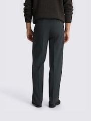MOSS Charcoal Grey Relaxed Fit Flannel Suit Trousers - Image 2 of 3