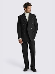 MOSS Brown Relaxed Fit Stripe Suit Jacket - Image 2 of 5