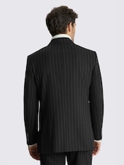 MOSS Brown Relaxed Fit Stripe Suit Jacket - Image 3 of 5