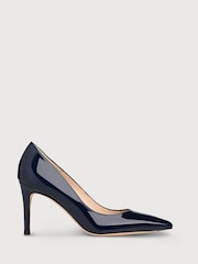 LK Bennett Navy Blue Tilly Pointed Ballerina Flats - Image 1 of 4