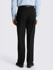 MOSS Black Relaxed Fit Flannel Suit Trousers - Image 2 of 3