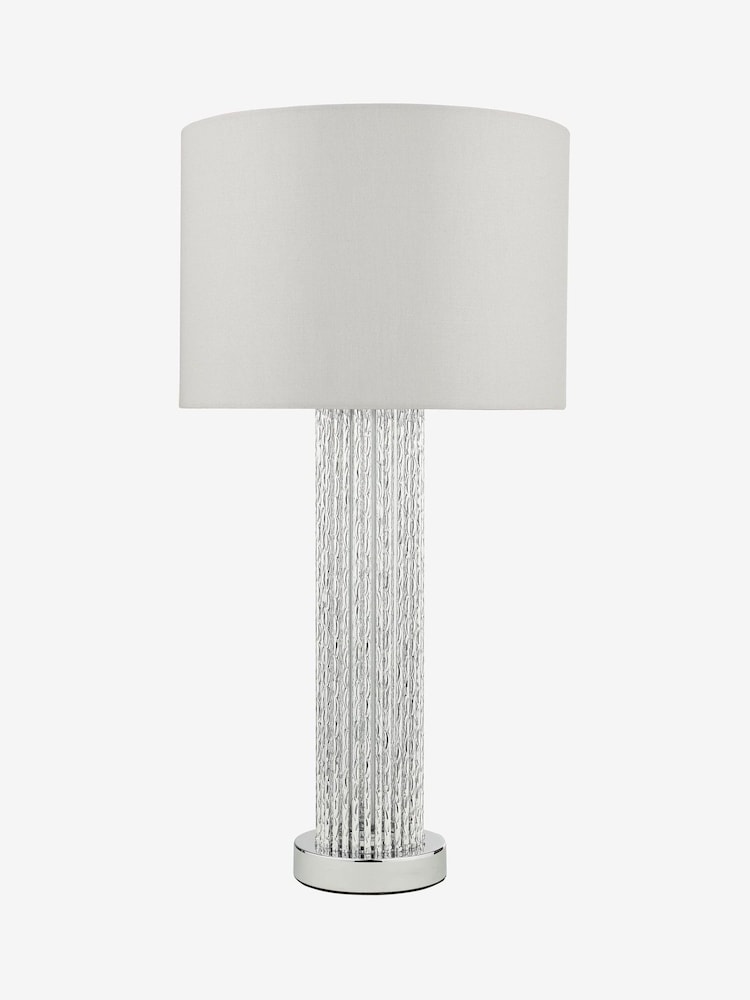 Dar Lighting Silver Lazio Table Lamp - Image 2 of 4