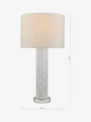 Dar Lighting Silver Lazio Table Lamp - Image 3 of 4