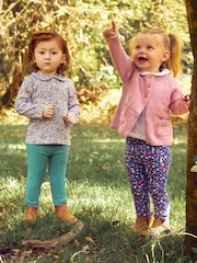 Mornariška modra hedgerow &berry roza - Komplet 2 dekliških legic JoJo Maman Bébé - Slika 5 iz 6