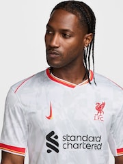 Nike White Liverpool FC 24/25 Stadium Third Football Shirt - Image 3 of 13