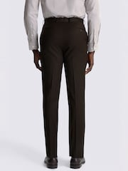 Pantalones de traje de sarga y mezcla de lana de corte sartorial Performance de MOSS - Imagen 2 de 3