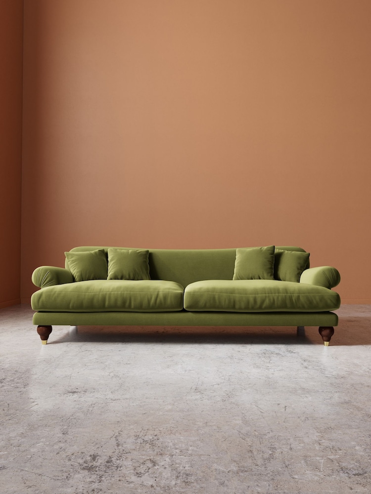 Swoon Fern Velvet Willows Three- Seater - Image 1 of 9 Swoon Fern Velvet Willows Three- Seater - Image 1 of 9