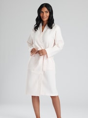 Loungeable Pink 100% Cotton Waffle Robe - Image 1 of 6