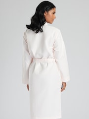 Loungeable Pink 100% Cotton Waffle Robe - Image 2 of 6
