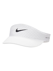 Nike White Dri-FIT ADV Ace Tennis Visor Hat - Image 1 of 2