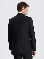 MOSS Black Tailored Fit Wool Blend Performance Suit Jacket - Image 5 of 7