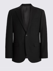 MOSS Black Tailored Fit Wool Blend Performance Suit Jacket - Image 7 of 7