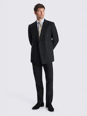 MOSS Black Tailored Fit Wool Blend Performance Suit Jacket - Image 2 of 5