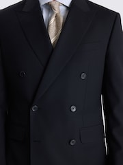MOSS Black Tailored Fit Wool Blend Performance Suit Jacket - Image 4 of 5