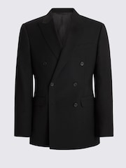 MOSS Black Tailored Fit Wool Blend Performance Suit Jacket - Image 5 of 5