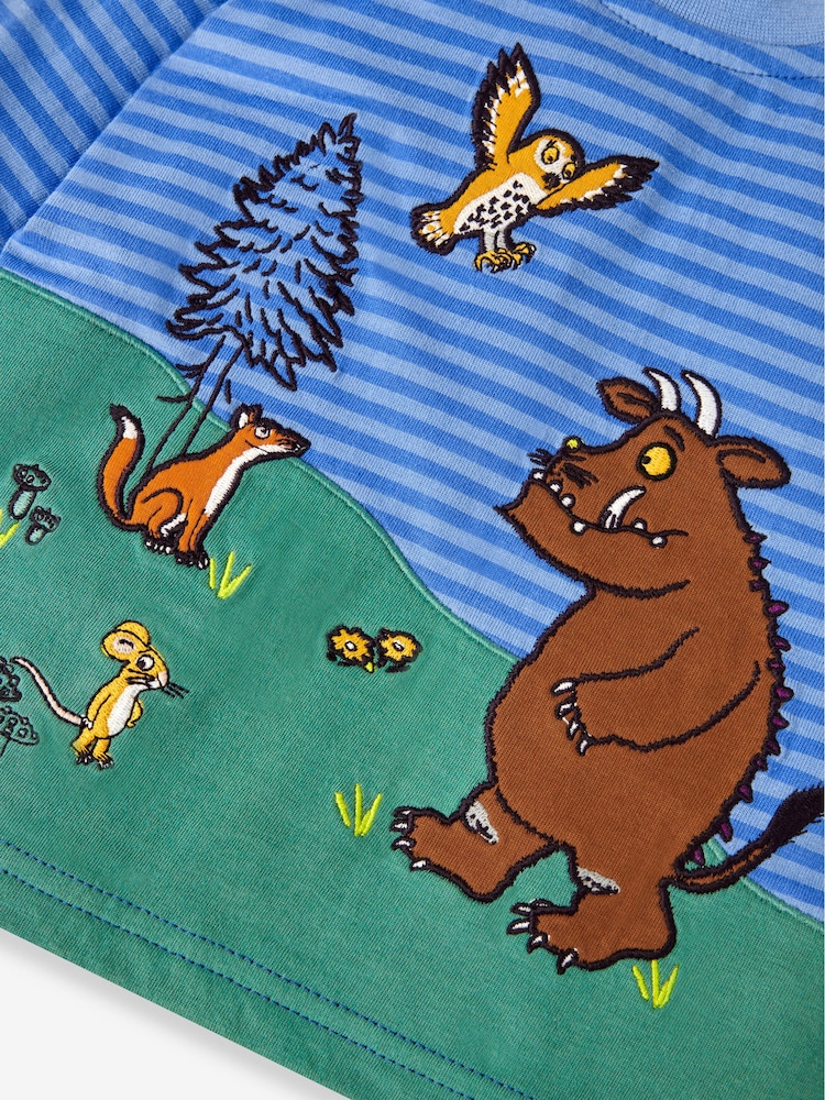 JoJo Maman Bébé Blue The Gruffalo Applique Top - Image 5 of 5