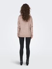 Pink - Jdy Weicher Pullover mit V-Ausschnitt - Bild 2 von 8