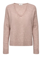 Pink - Jdy Weicher Pullover mit V-Ausschnitt - Bild 7 von 8
