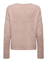 Pink - Jdy Weicher Pullover mit V-Ausschnitt - Bild 8 von 8