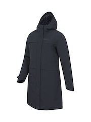 Mountain Warehouse Black Avery Long Padded Waterproof Jacket - Image 2 of 6