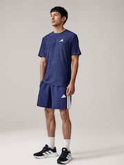 adidas Blue Train Essentials Stretch Training T-Shirt - Image 2 of 6
