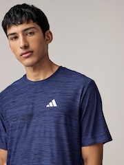 adidas Blue Train Essentials Stretch Training T-Shirt - Image 4 of 6