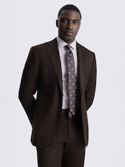 Chaqueta de traje de sarga de mezcla de lana con corte sartorial Performance de MOSS - Imagen 3 de 7