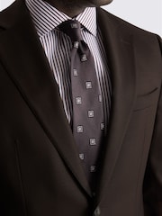 Chaqueta de traje de sarga de mezcla de lana con corte sartorial Performance de MOSS - Imagen 6 de 7